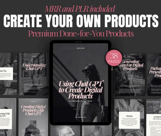 Using ChatGPT to Create Digital Products